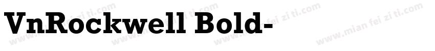 VnRockwell Bold字体转换